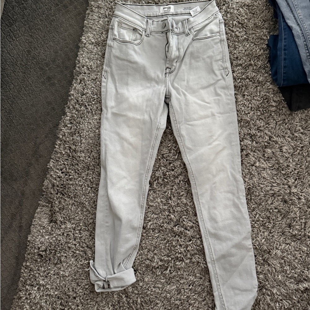 Kensie Light Gray Denim Pants